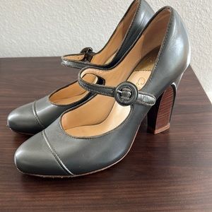 Cole Haan Silver Mary Janes